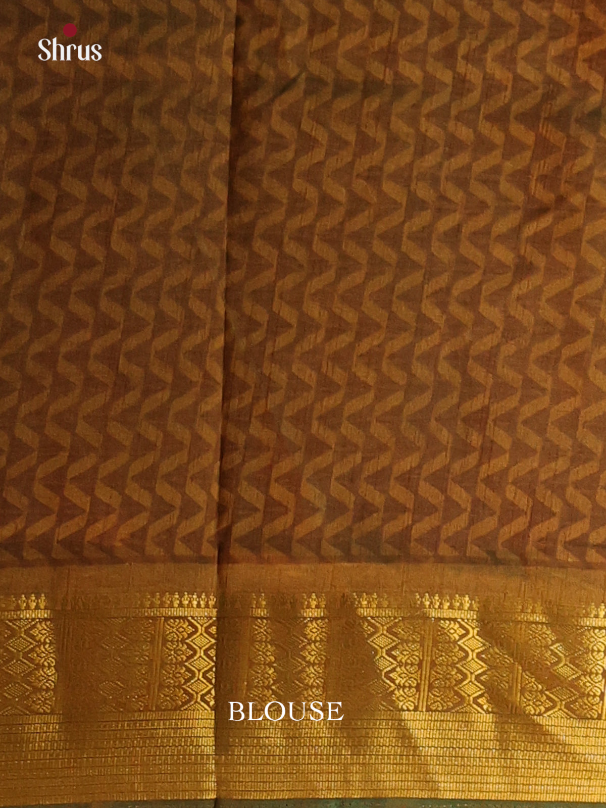 Green & Mehandi - Semi Patola Saree