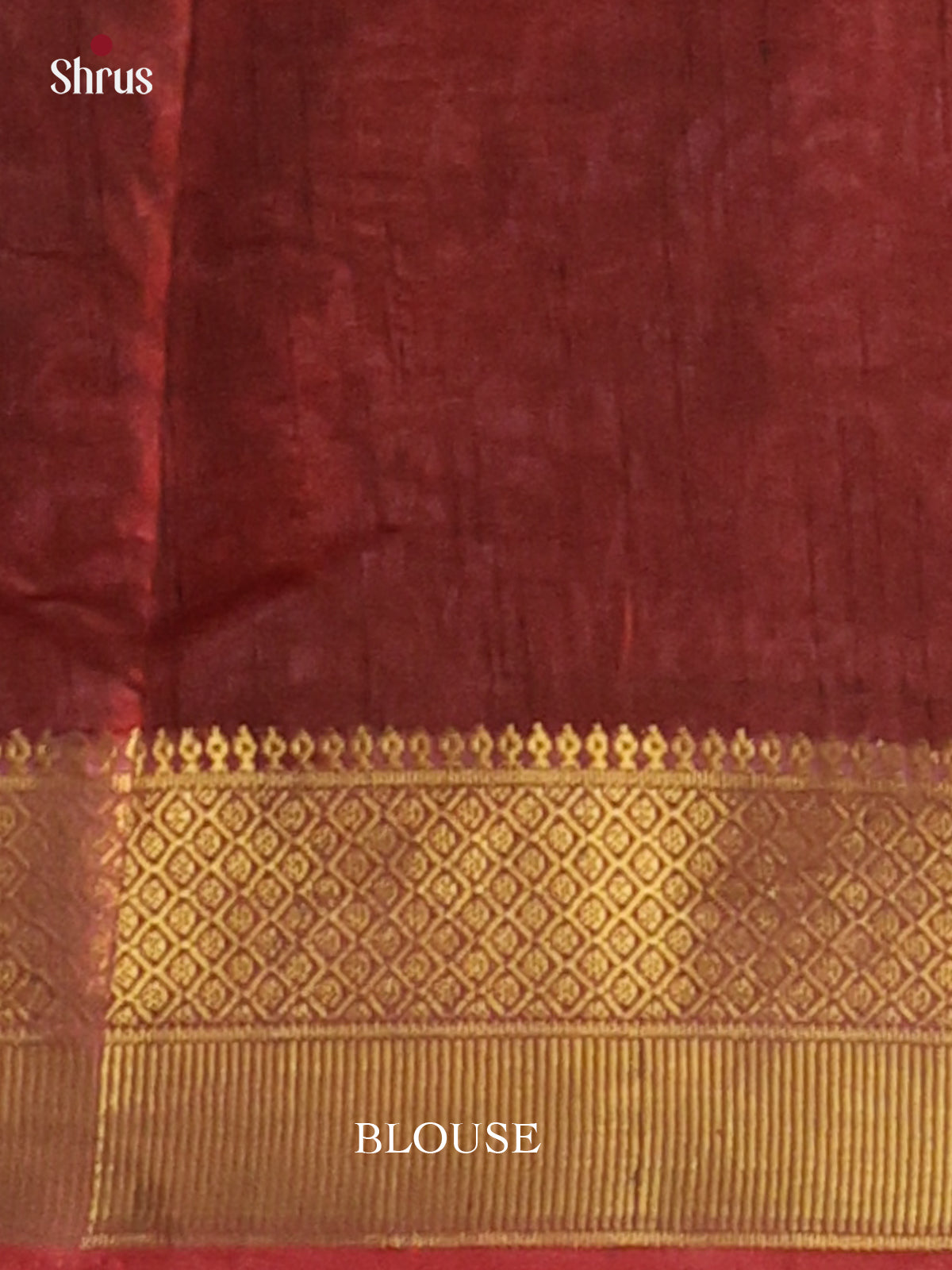 Red & Brown - Semi Patola Saree