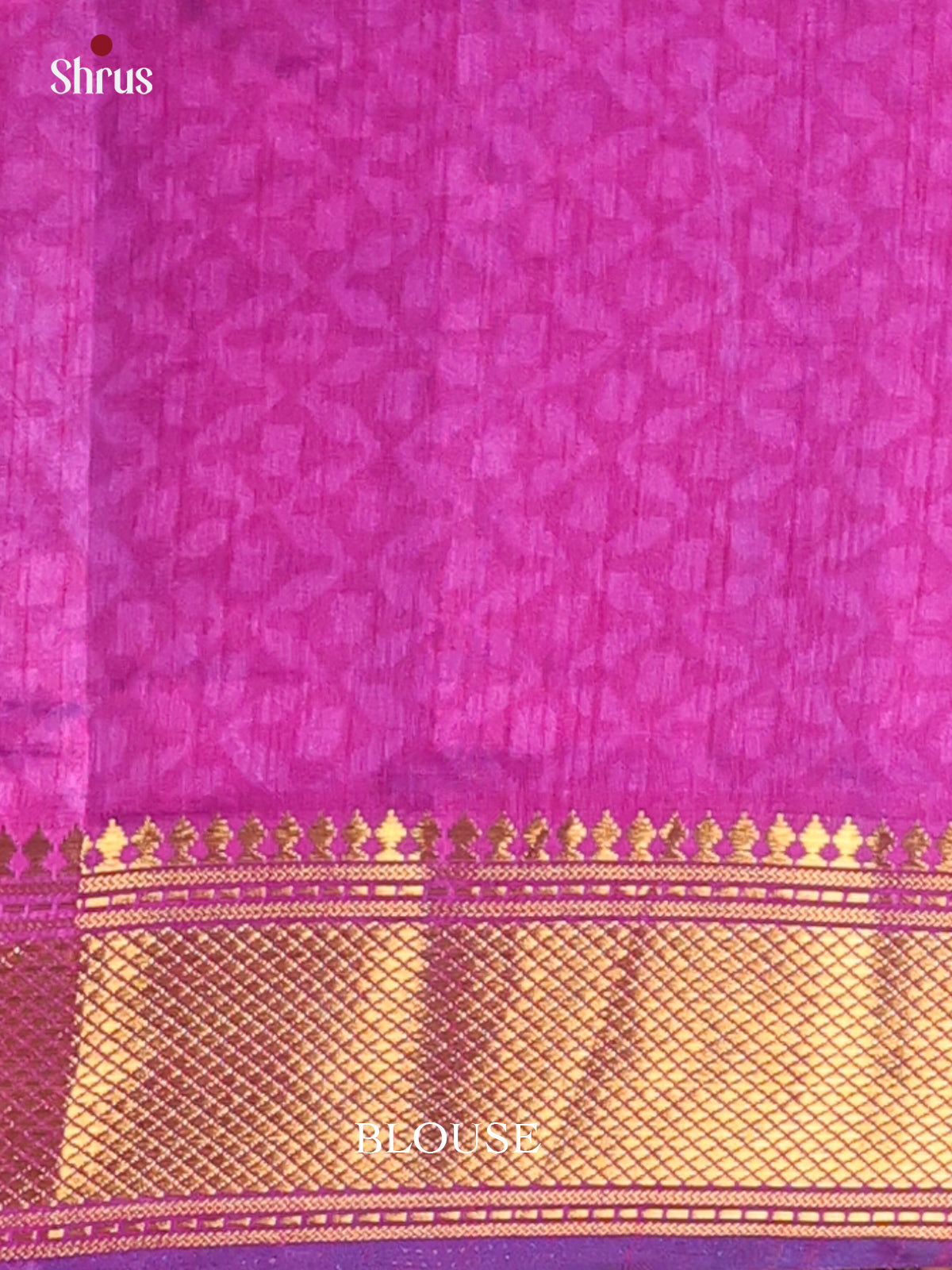 Blue &  Purple - Semi Patola Saree - Shop on Shrus.com