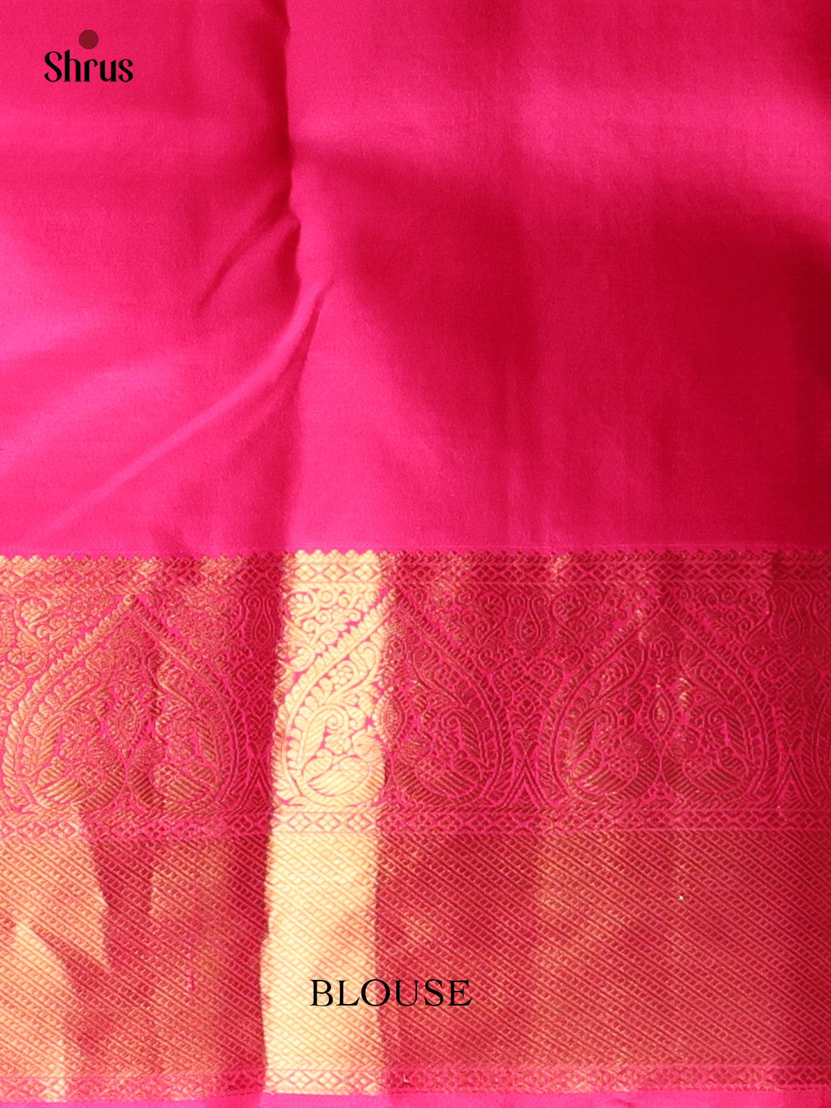 Golden Brown & Pink - Kanchipuram silk Saree