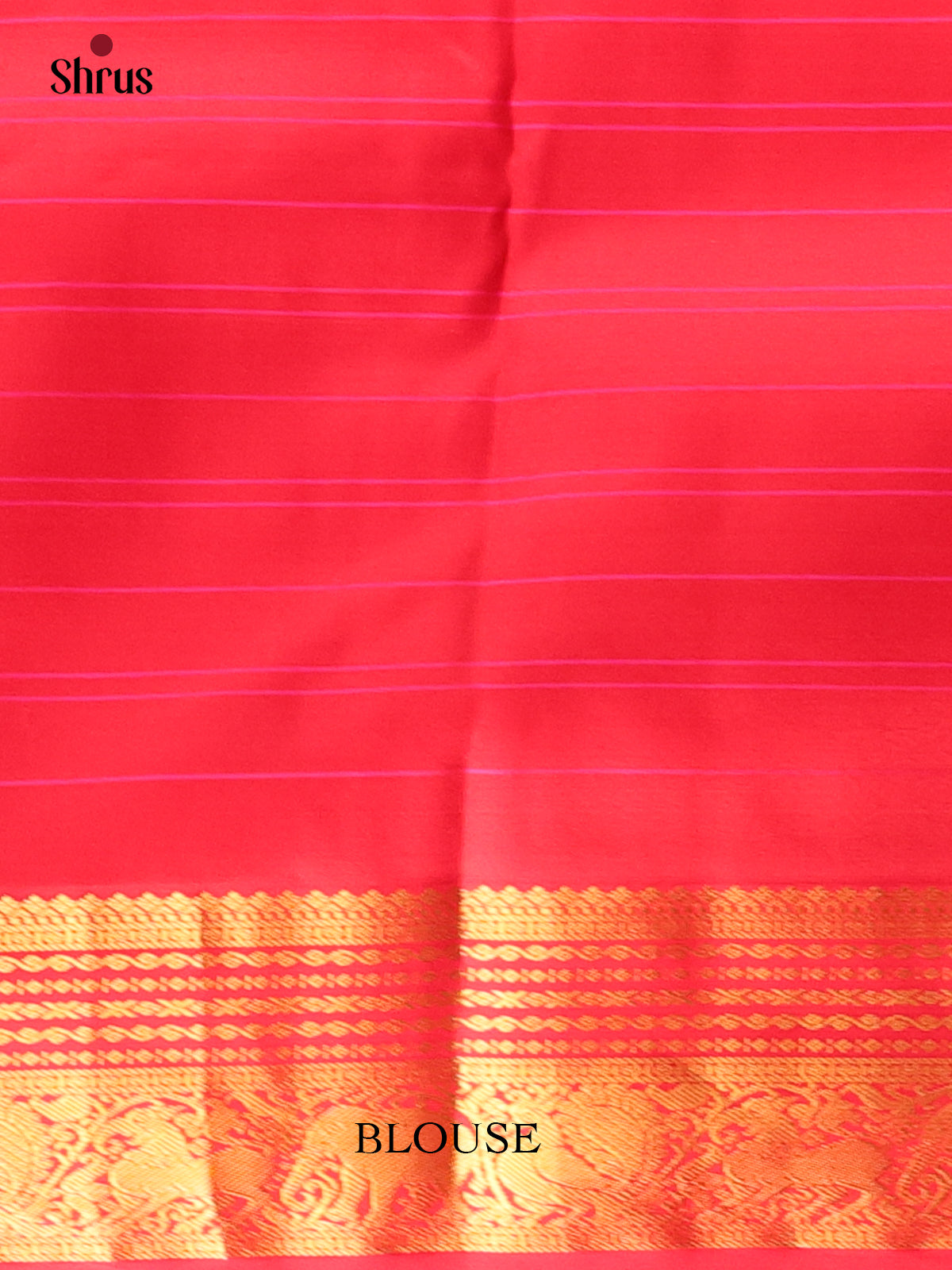 Mustard & Red - Kanchipuram silk Saree