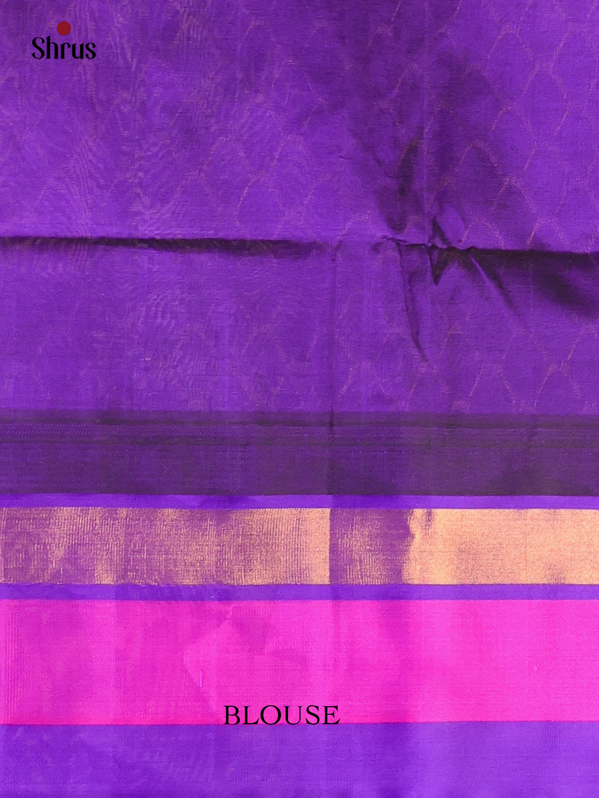 Green & Violet- Silk Cotton Saree