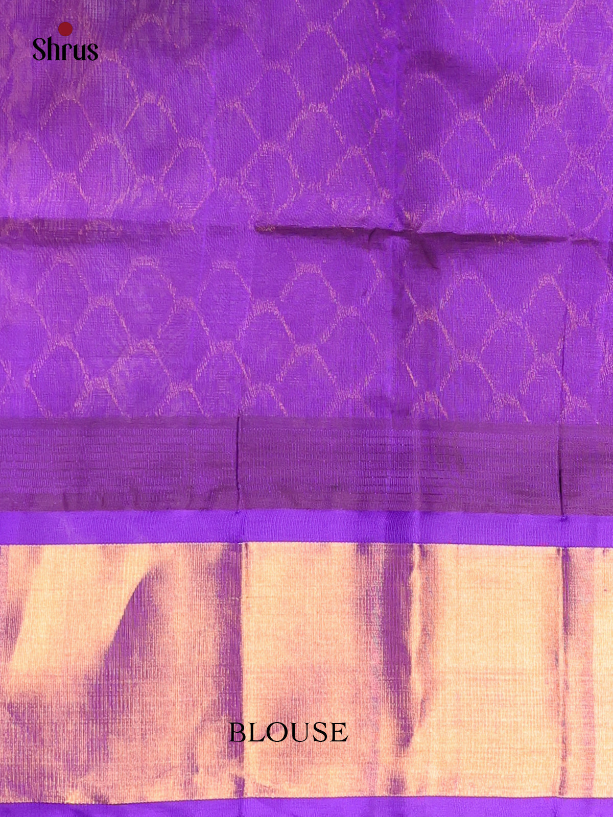 Mustardy  Green & Violet - Silk Cotton Saree