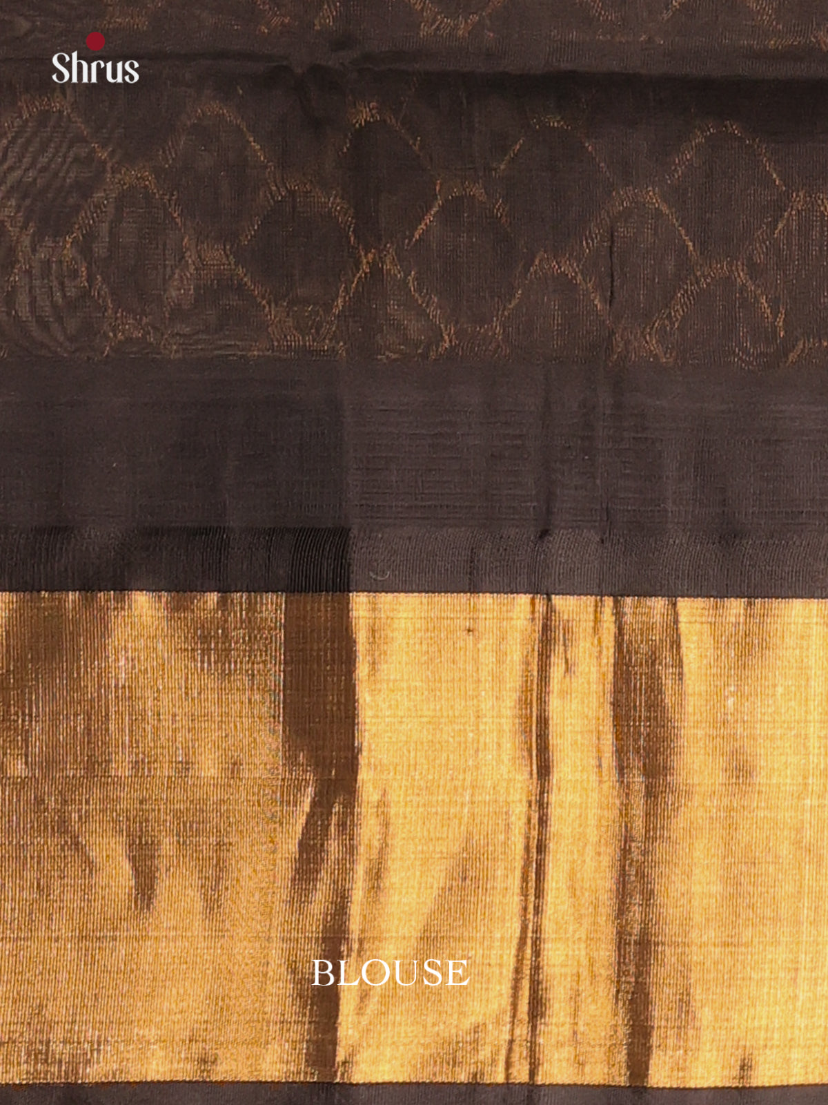 Pastel Blue & Black - Silk Cotton Saree - Shop on Shrus.com