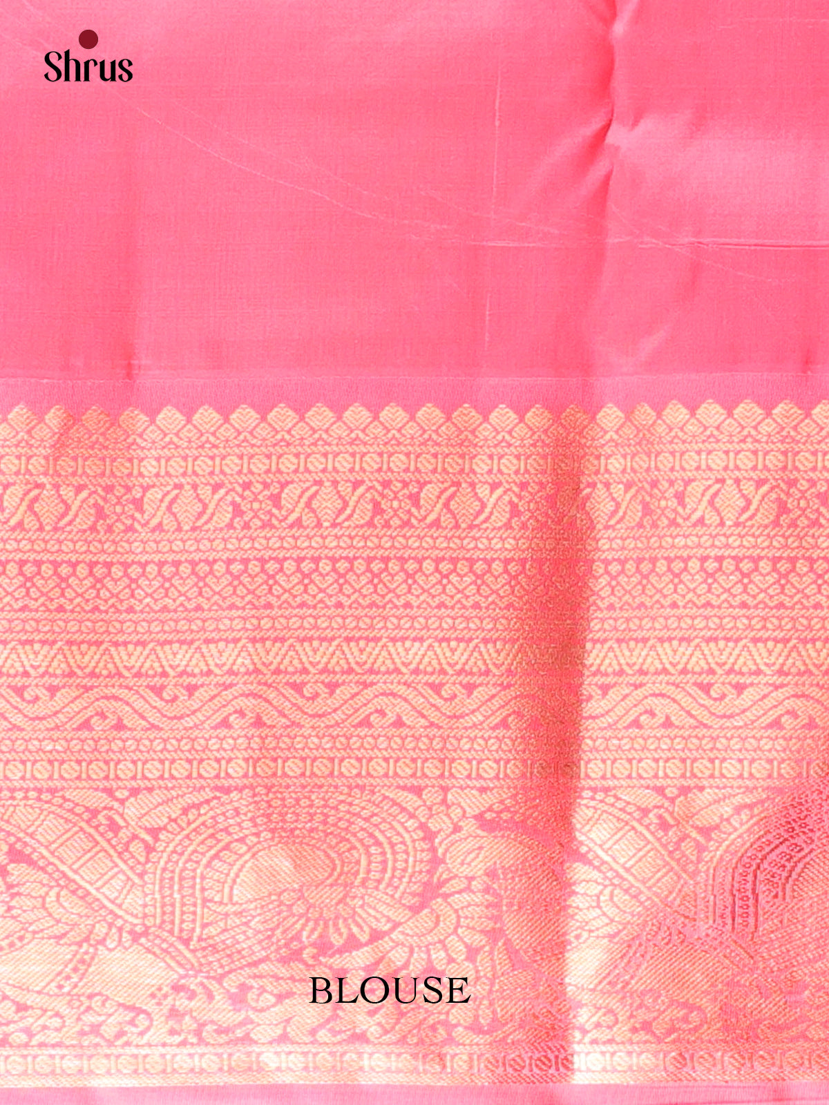 Violet & Pink  - Kanchipuram silk Saree - Shop on Shrus.com