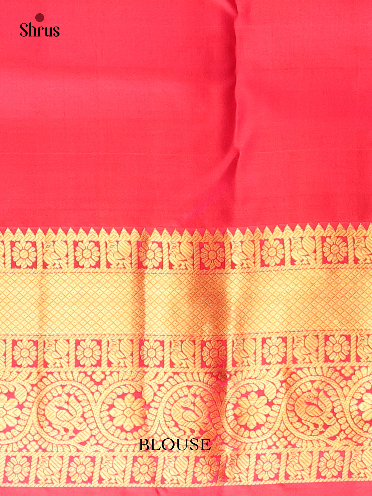 Lavender & Red - Kanchipuram silk Saree