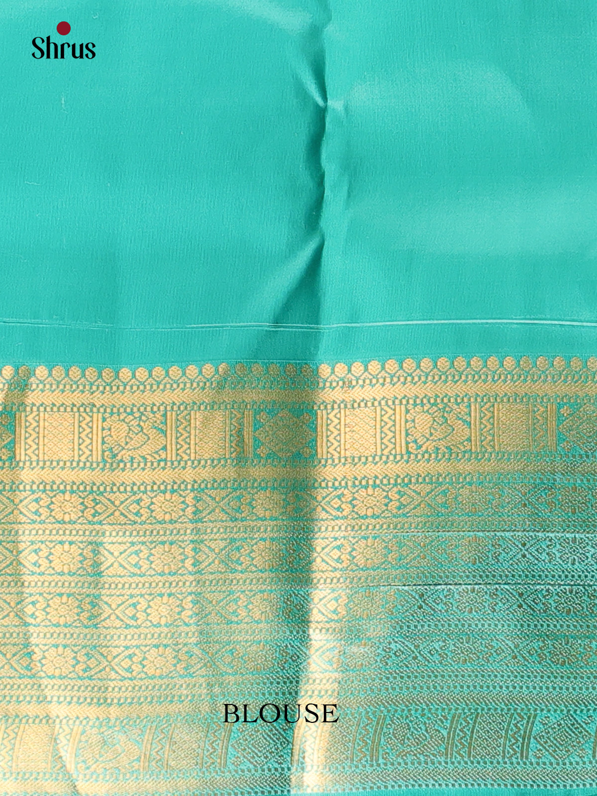 Pink & Teal  - Kanchipuram silk Saree - Shop on Shrus.com