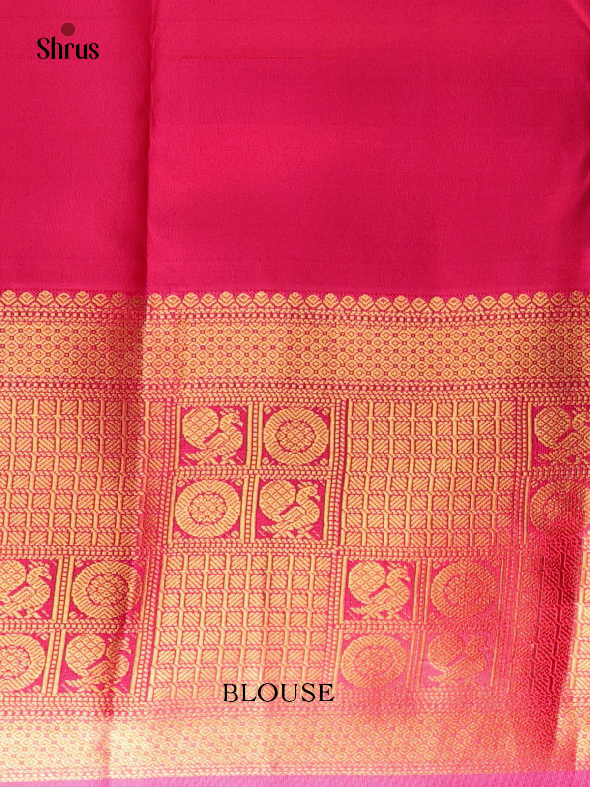 Green & Pink- Kanchipuram silk Saree - Shop on Shrus.com