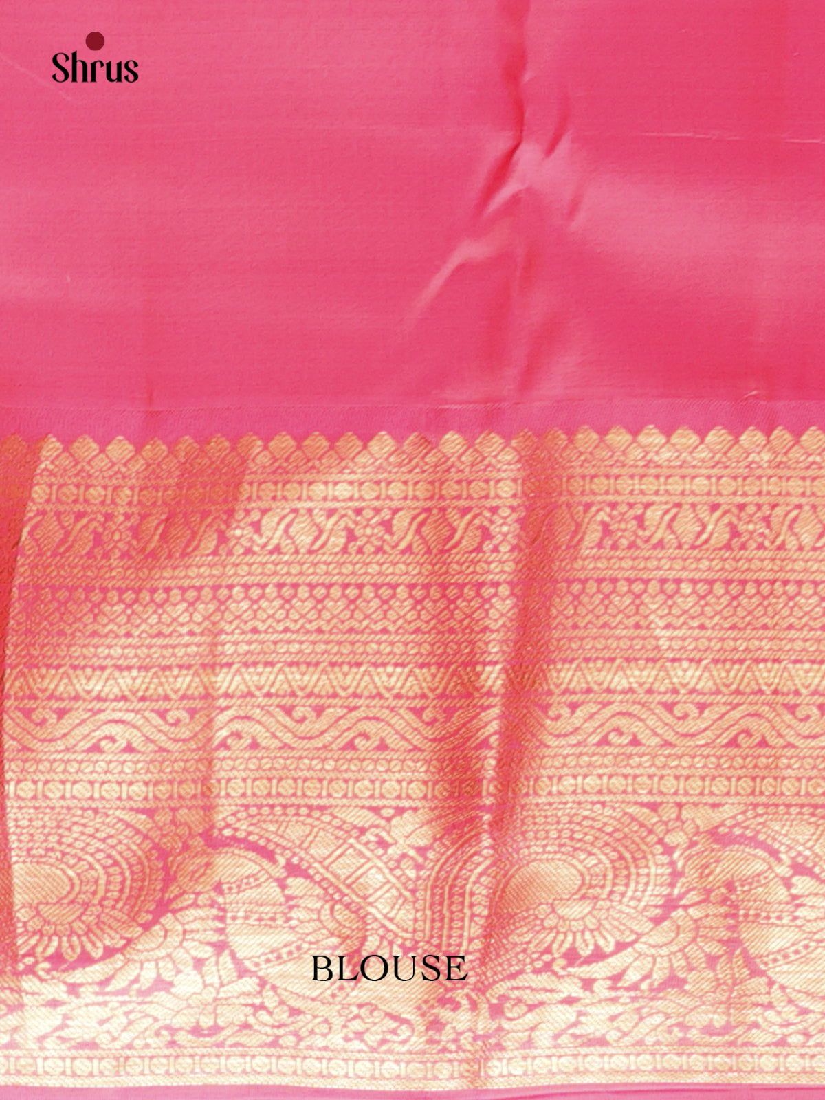 Green & Pink - Kanchipuram silk Saree - Shop on Shrus.com