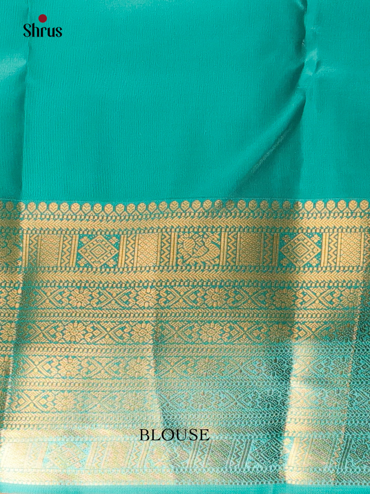 Violet & Teal - Kanchipuram silk Saree - Shop on Shrus.com