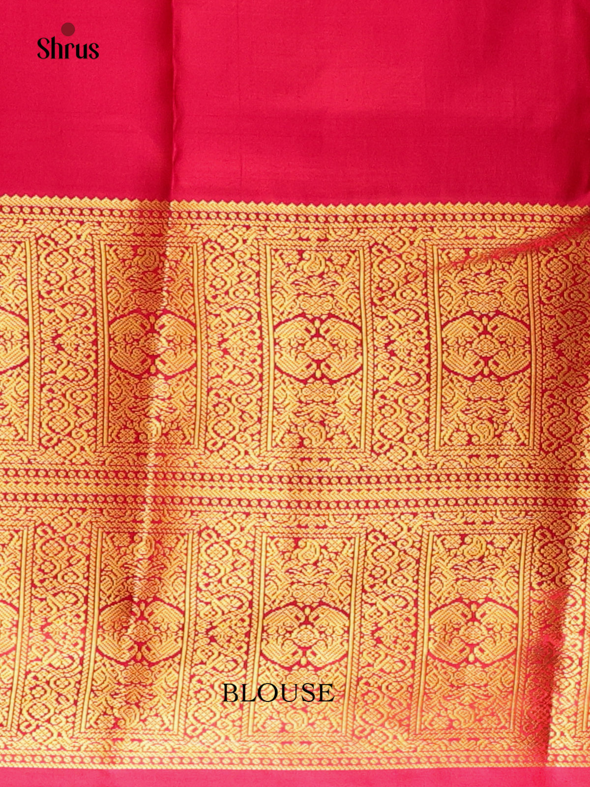 Baby Pink & Rani Pink - Kanchipuram silk Saree - Shop on Shrus.com