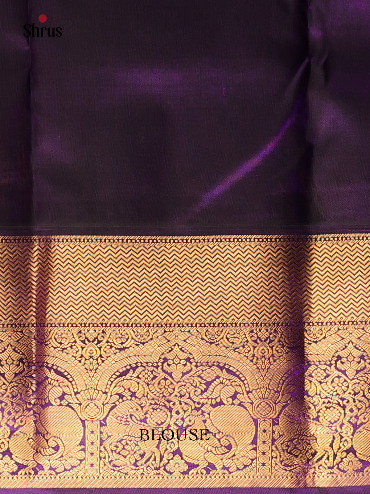 Pink & Violet - Kanchipuram silk Saree - Shop on Shrus.com