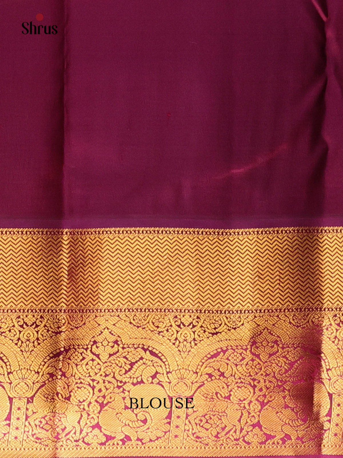 Pista Green & Maroon - Kanchipuram silk Saree - Shop on Shrus.com