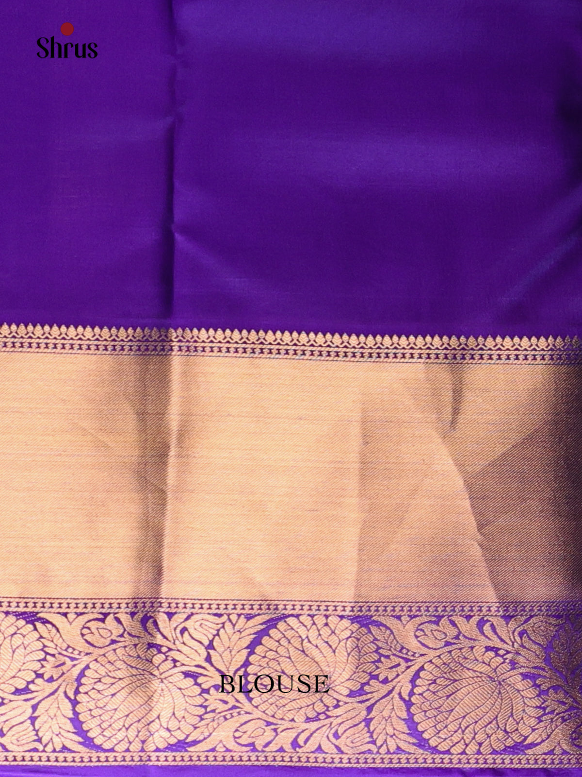 Orange & Violet - Kanchipuram silk Saree