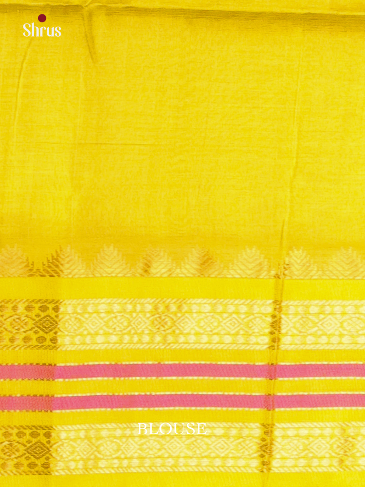 Violet & Lemon Yellow - Silk Cotton Saree - Shop on Shrus.com