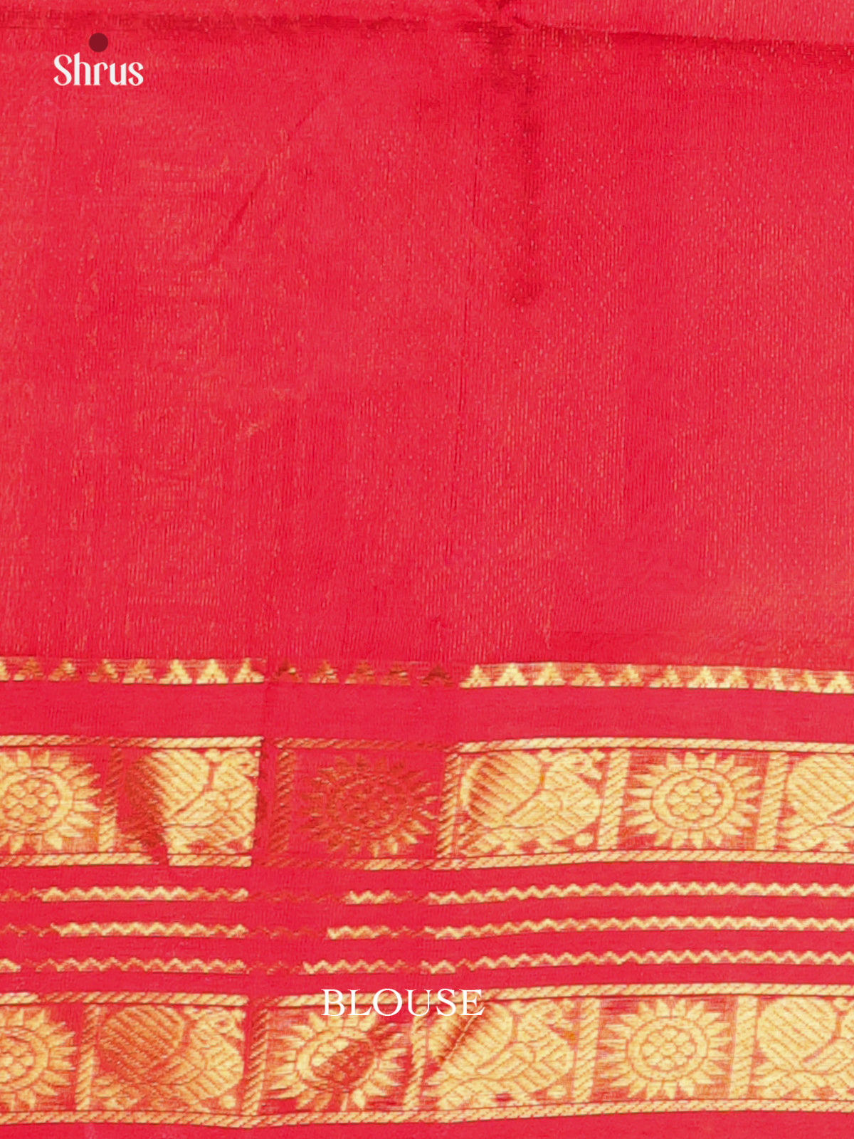 Violet & Red - Silk Cotton Saree - Shop on Shrus.com