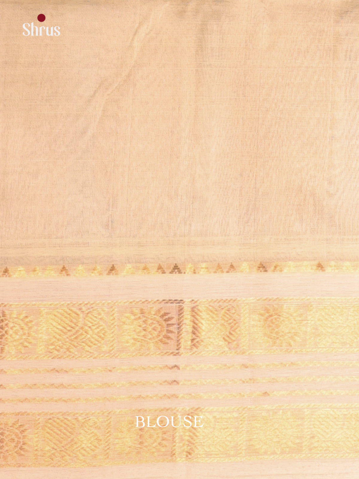 Violet & Cream - Silk Cotton Saree - Shop on Shrus.com