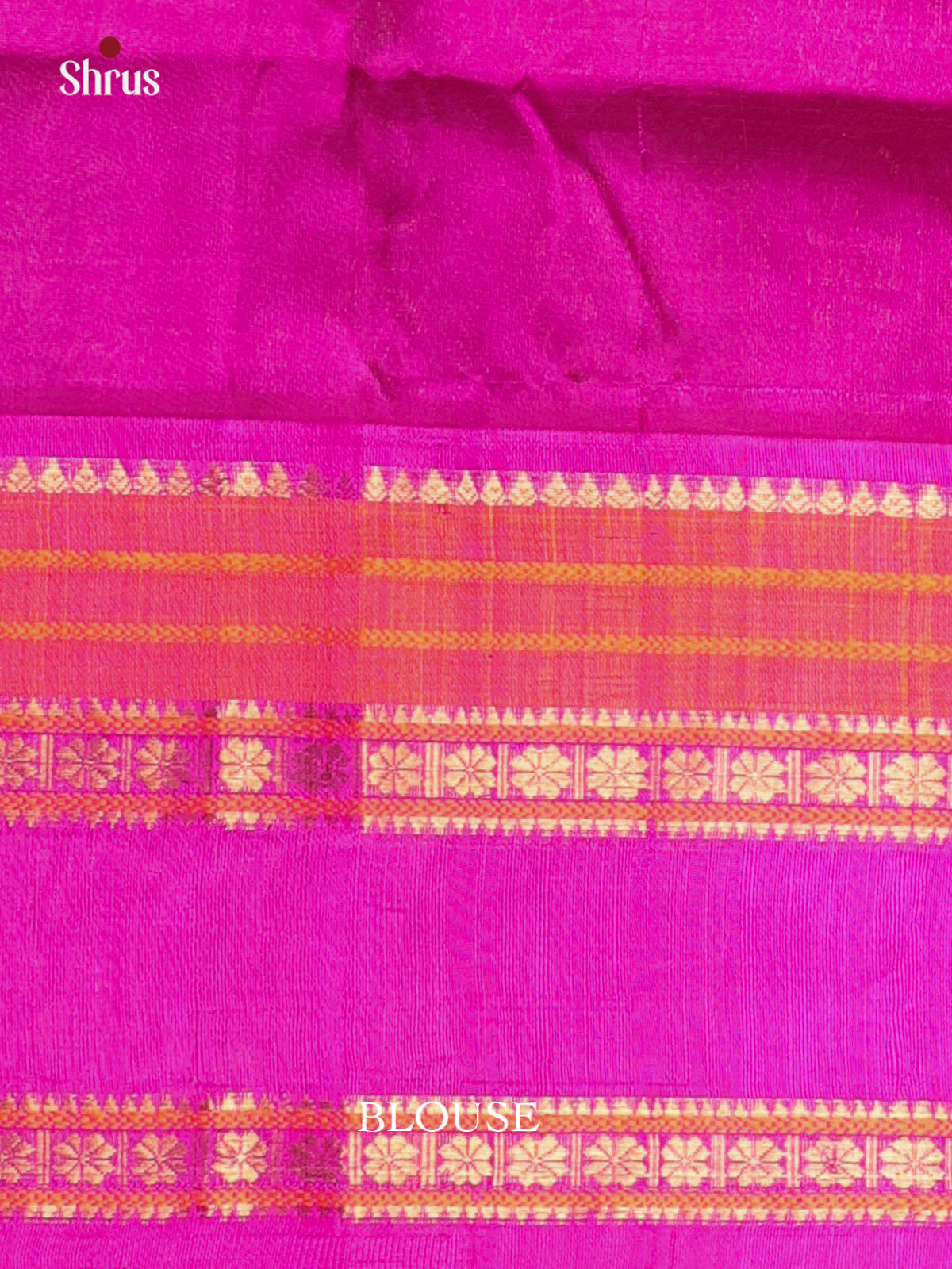 Green & Pink - Silk Cotton Saree - Shop on Shrus.com