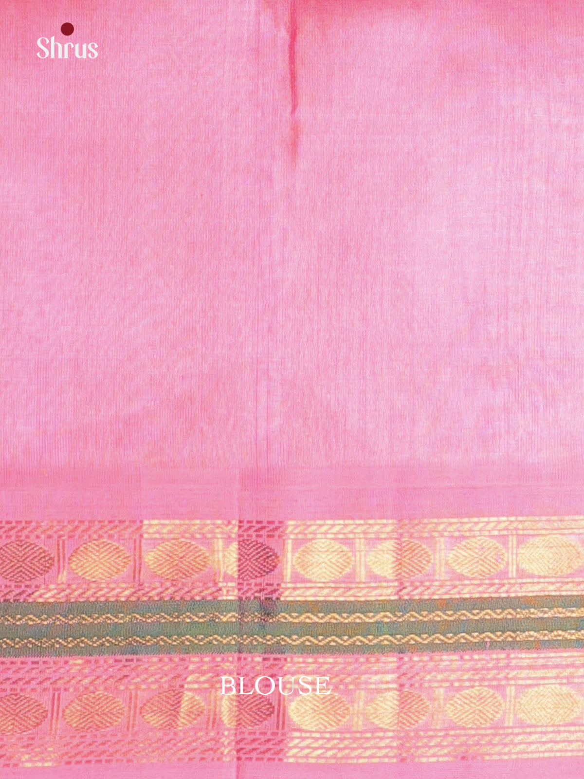 Double Shaded Green & Pink - Silk Cotton Saree - Shop on Shrus.com