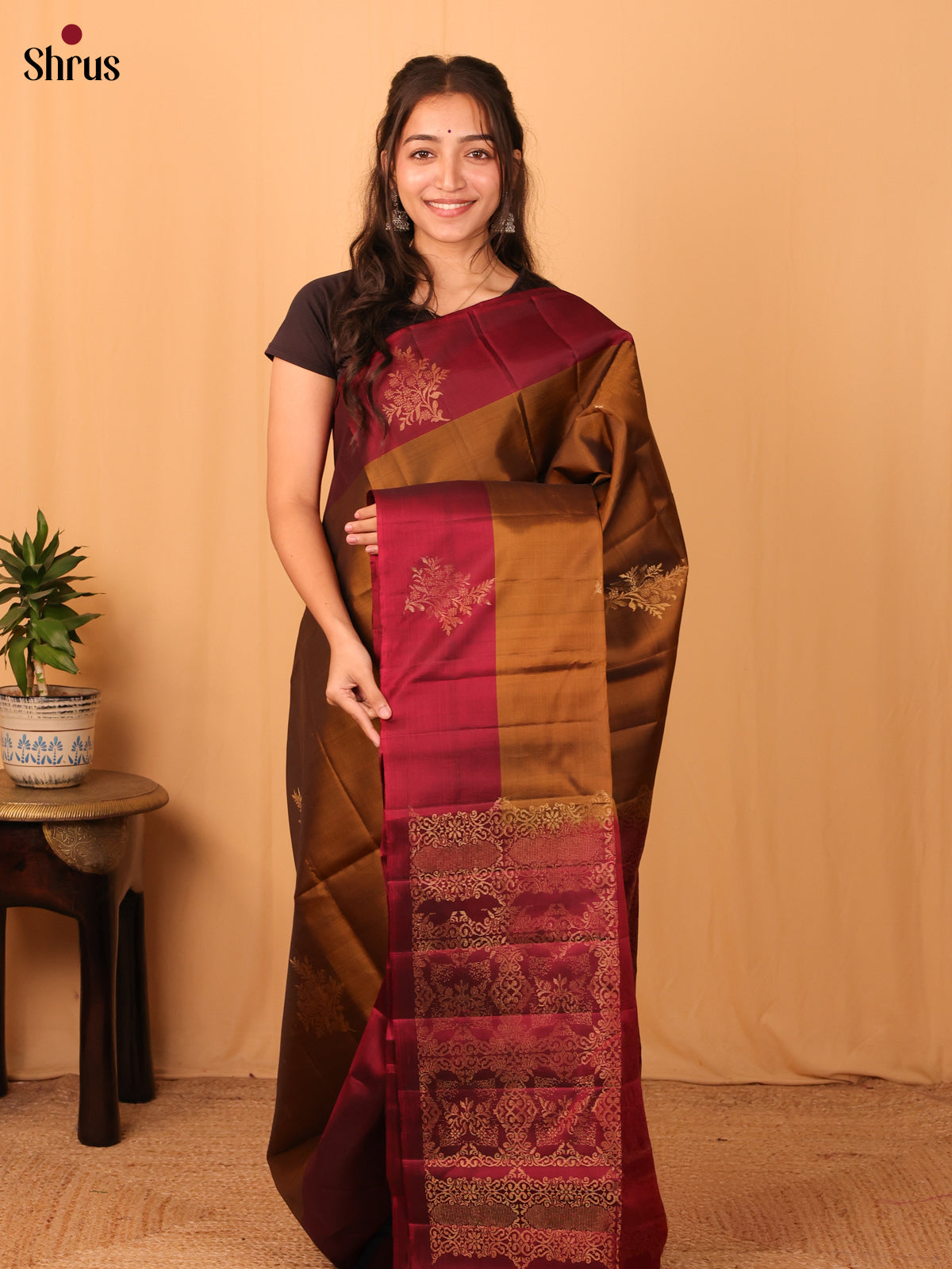 DAS17002 - Softsilk-halfpure Saree