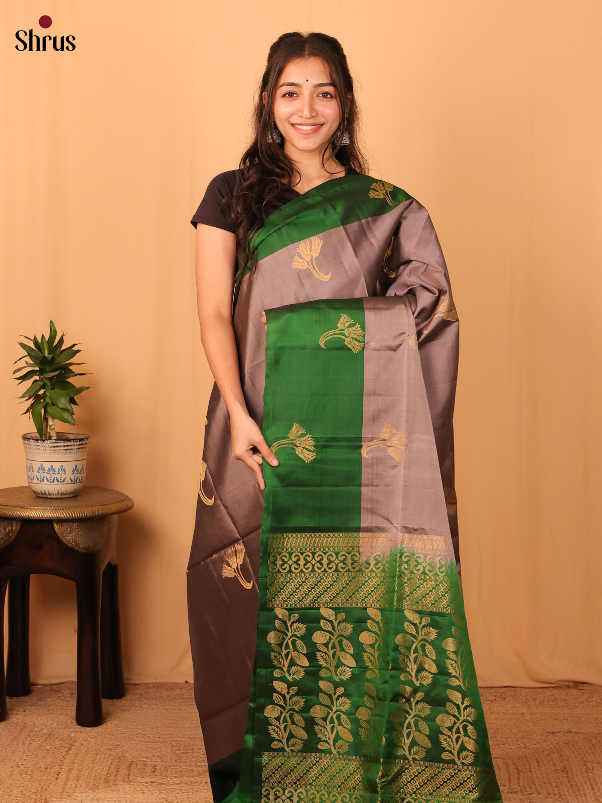 DAS17017 - Softsilk-halfpure Saree