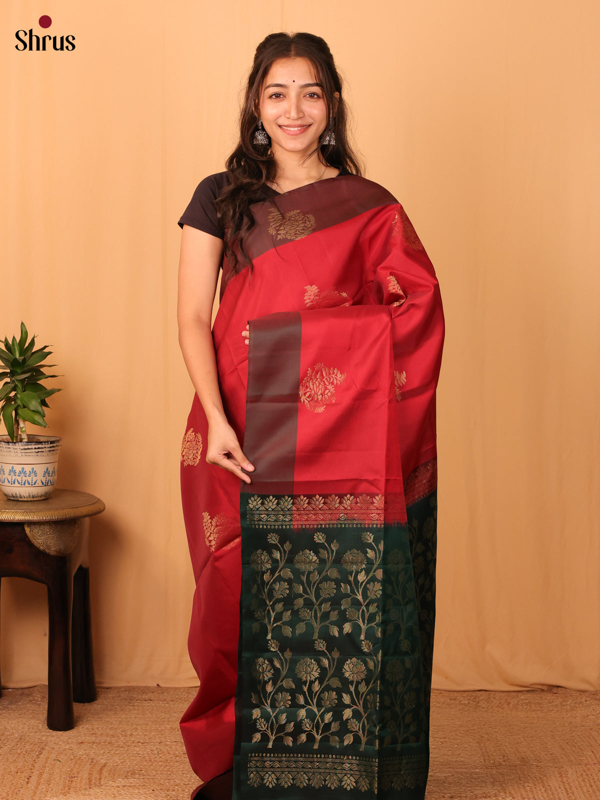 DAS17059 - Softsilk-halfpure Saree