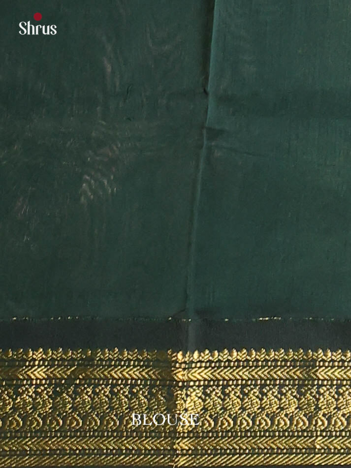 Maroon & Green - Kalyani Cotton Saree - Shop on Shrus.com