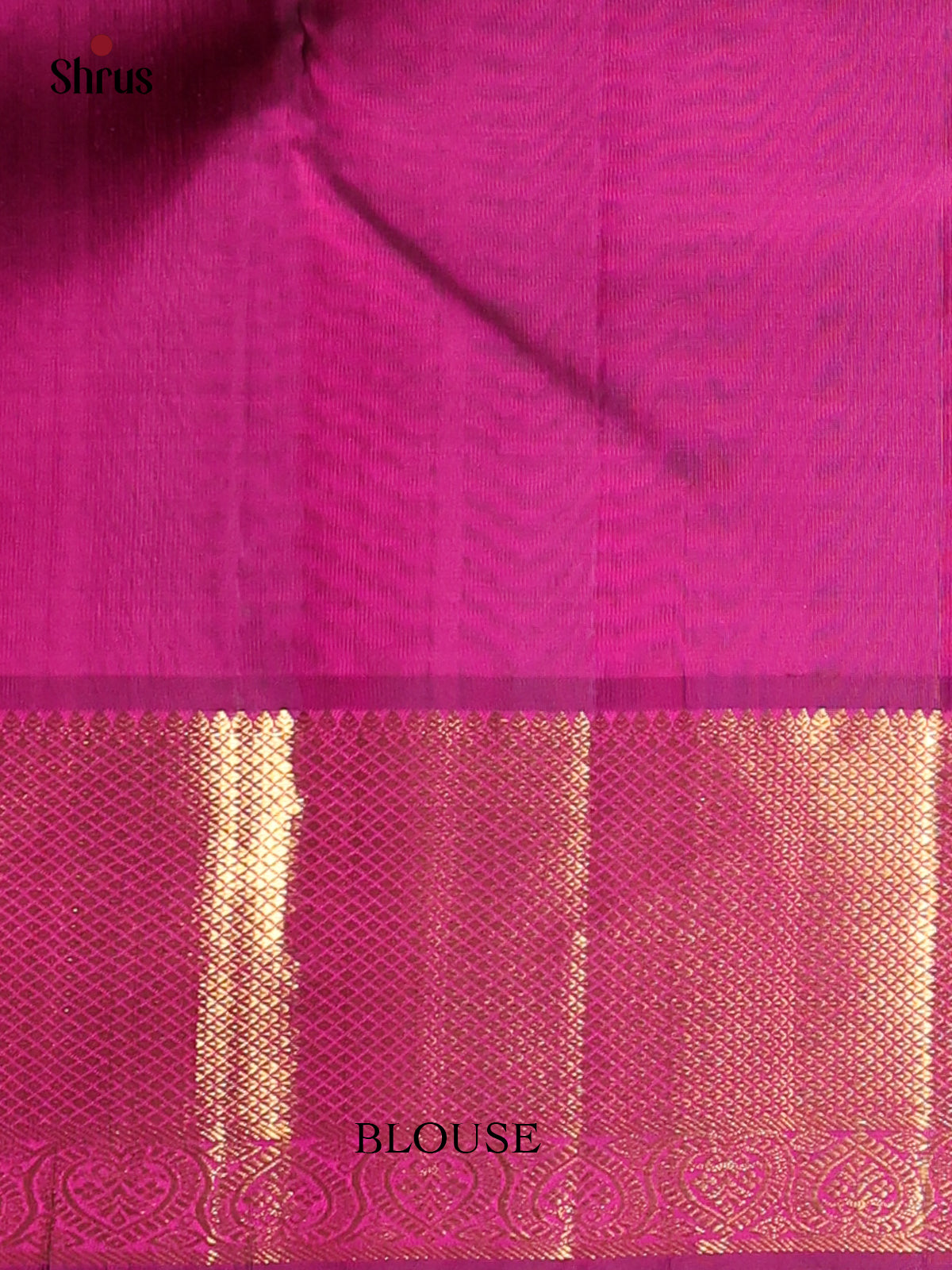 Orangish Pink  & Purple - Kanchipuram silk Saree - Shop on Shrus.com