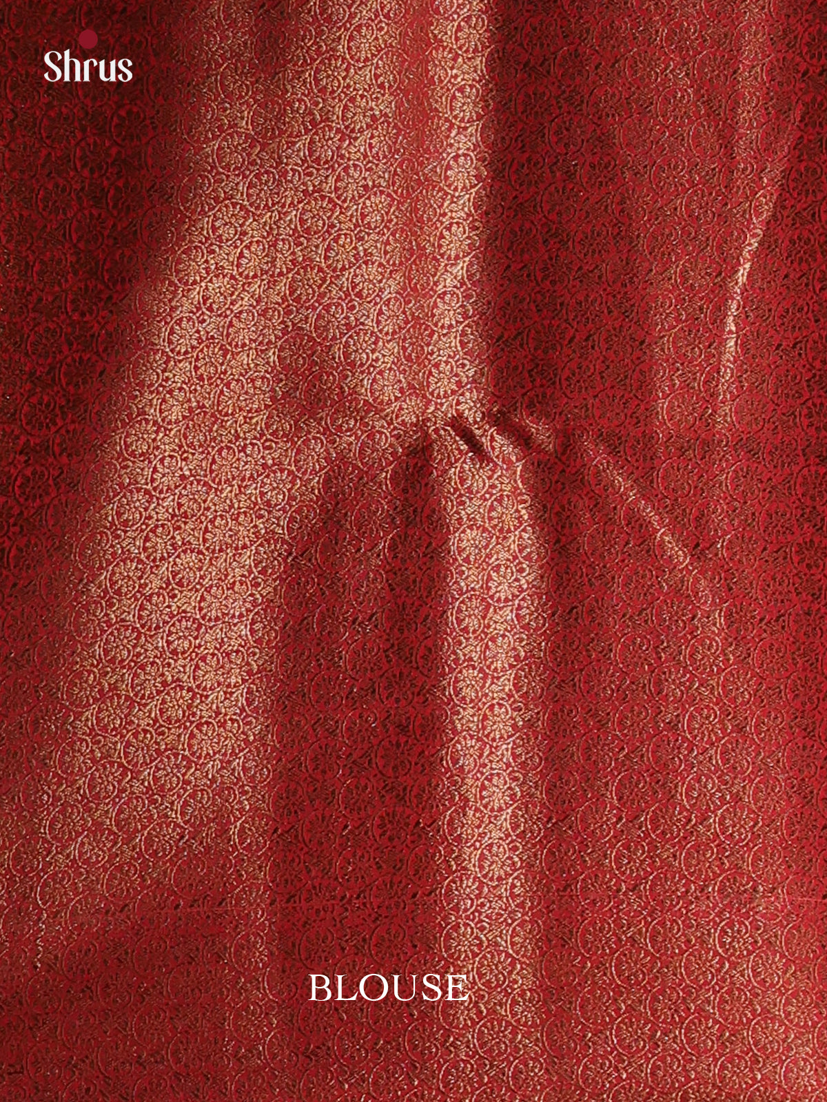 Blue & Red - Semi Jute Saree - Shop on Shrus.com