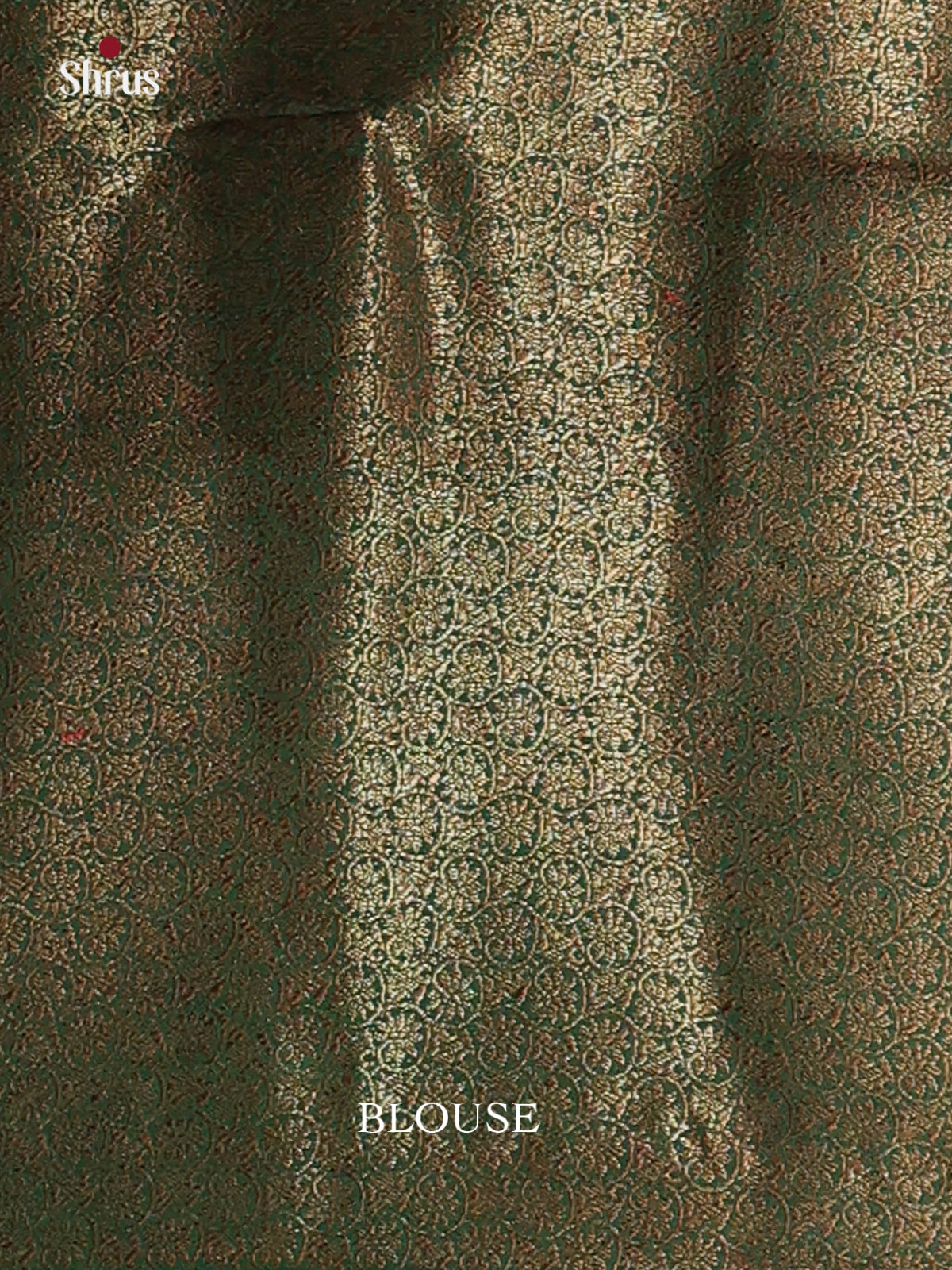 Red  & Green - Semi Jute Saree - Shop on Shrus.com