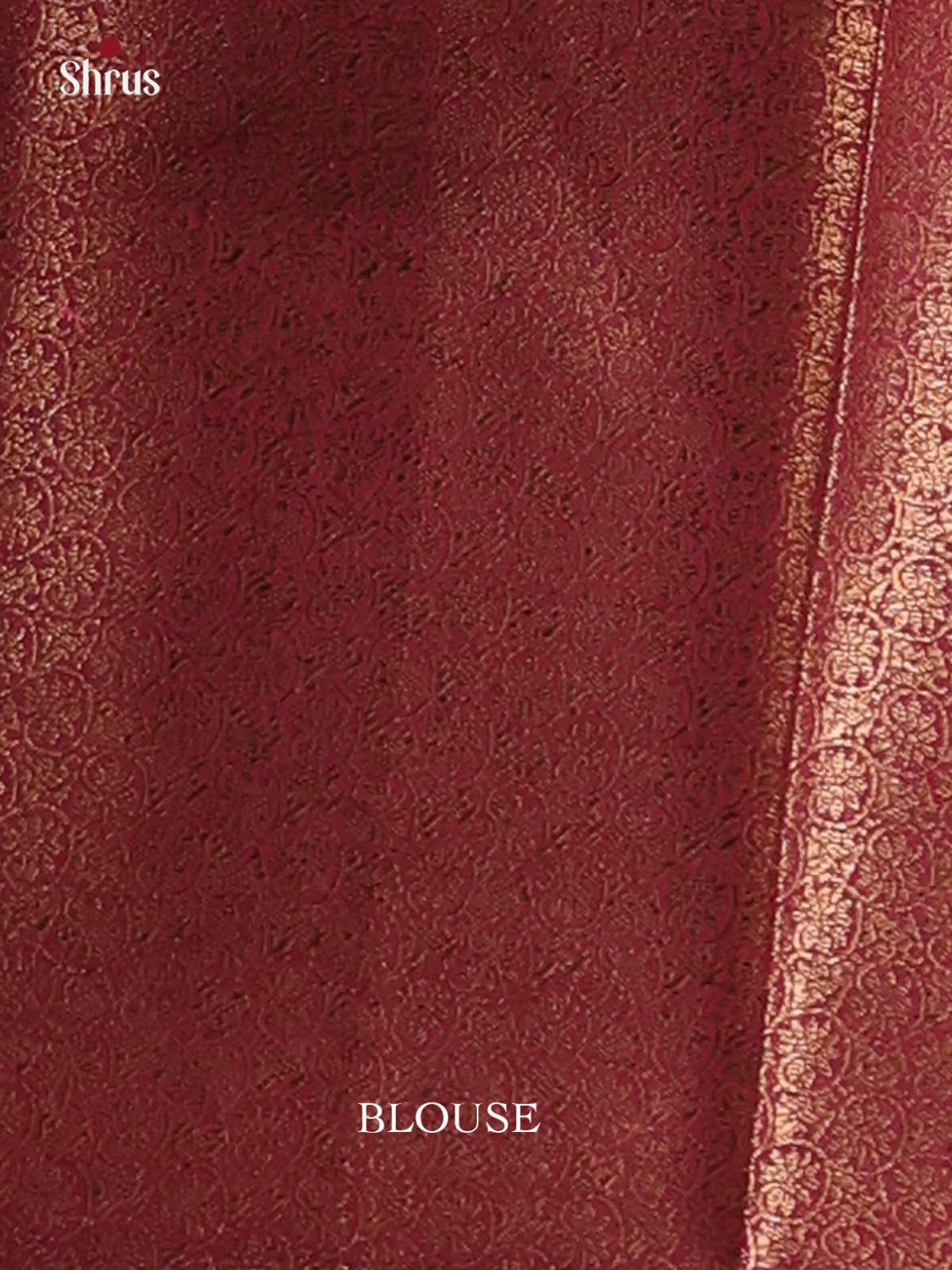 Green & Maroon- Semi Jute Saree - Shop on Shrus.com