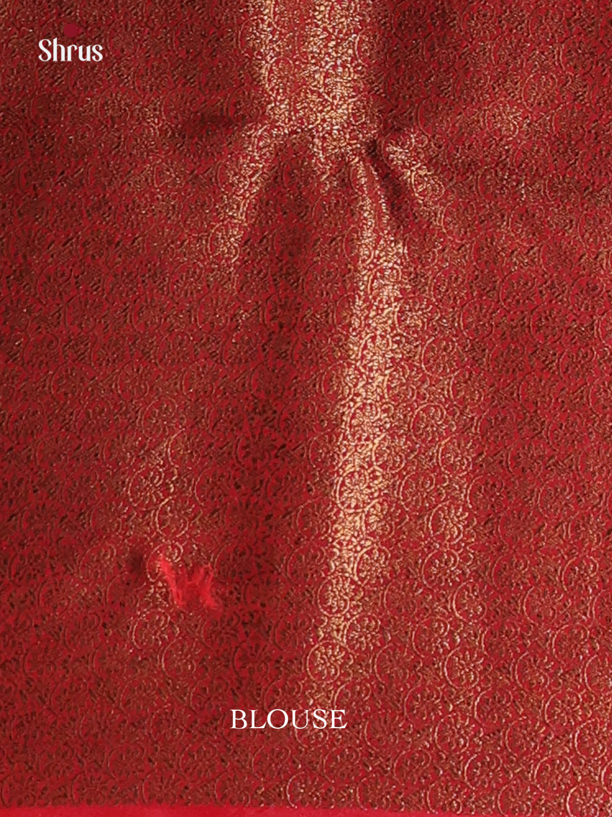 Blue  & Red - Semi Jute Saree - Shop on Shrus.com