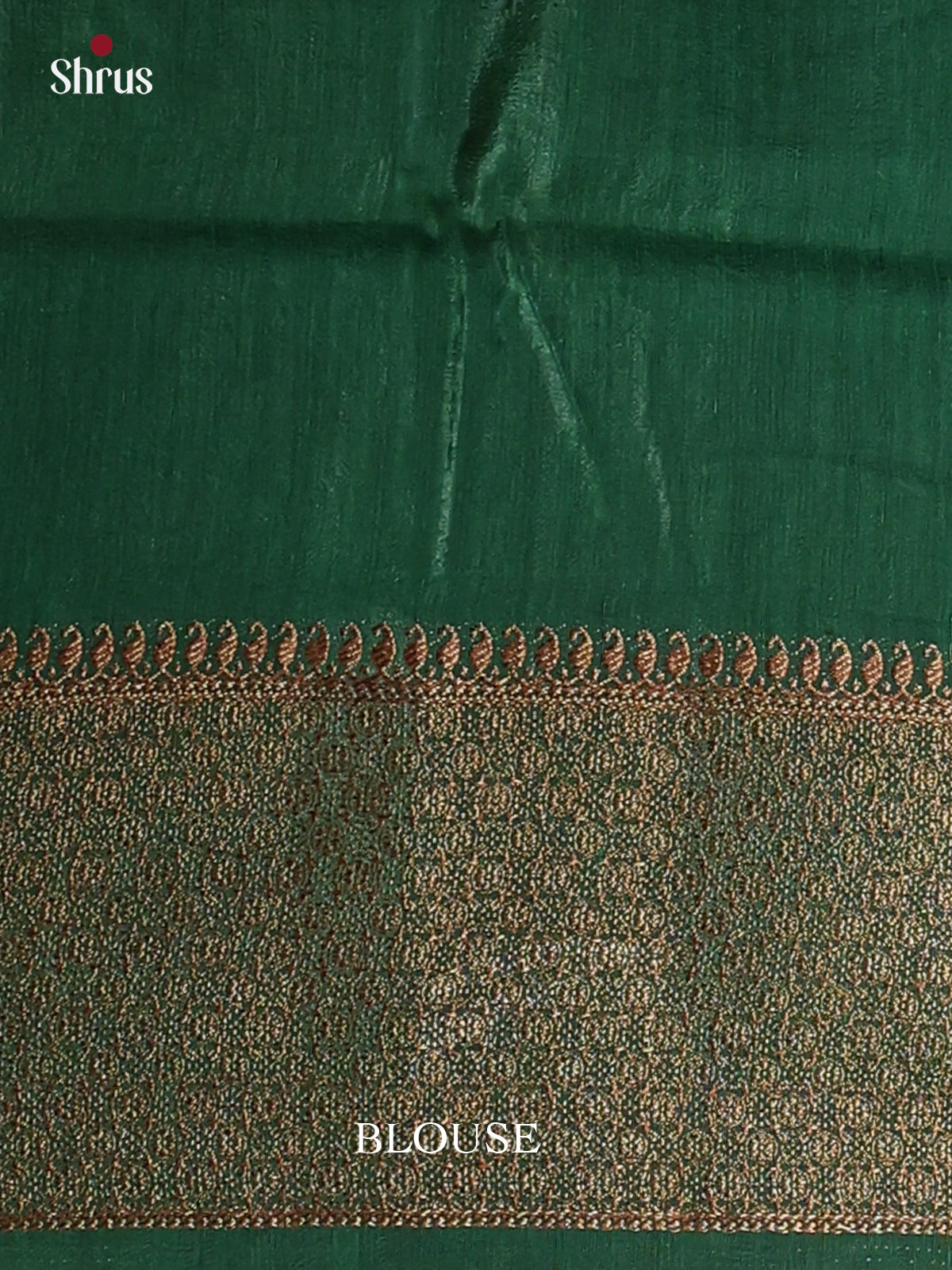 Orange & Green - Semi Jute Saree - Shop on Shrus.com
