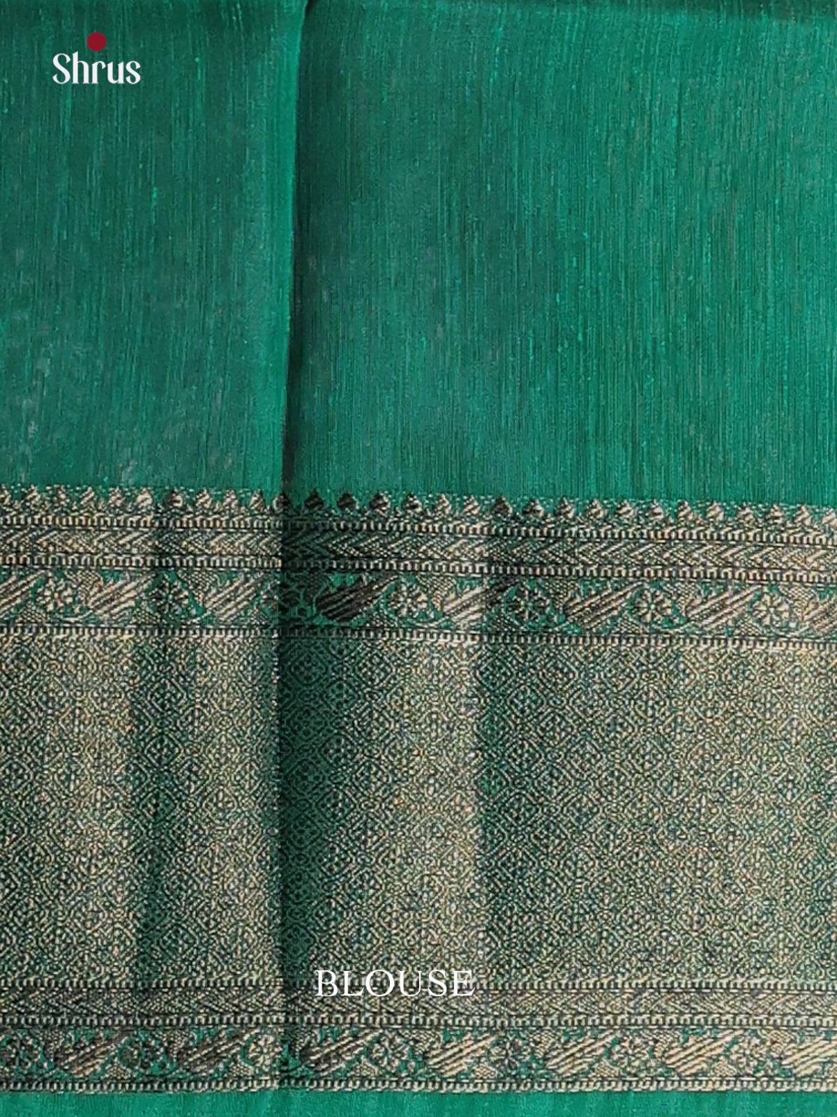 Maroon & Green - Semi Jute Saree - Shop on Shrus.com