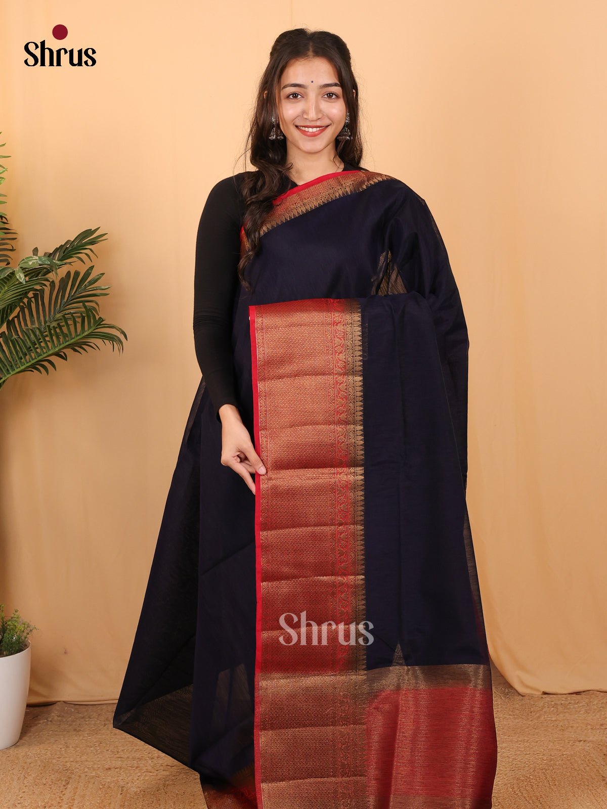 DAS22201 - Semi Jute Saree - Shop on Shrus.com