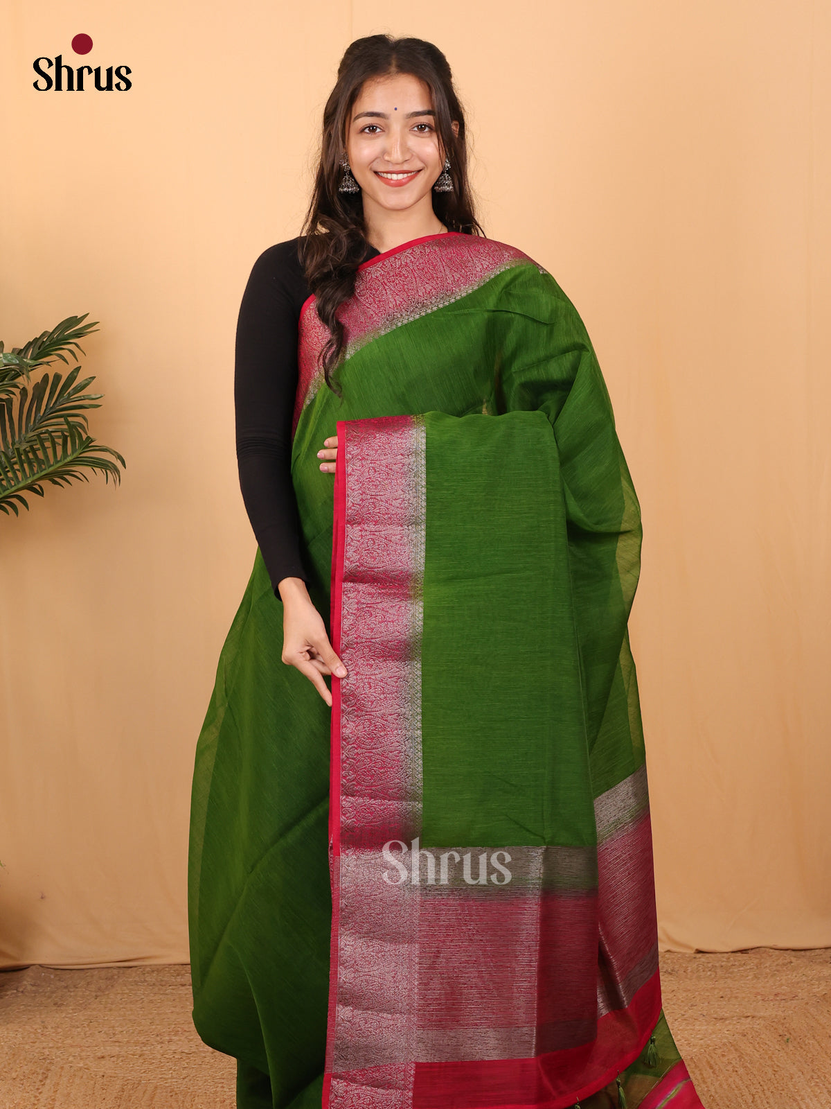 DAS22209 - Semi Jute Saree - Shop on Shrus.com