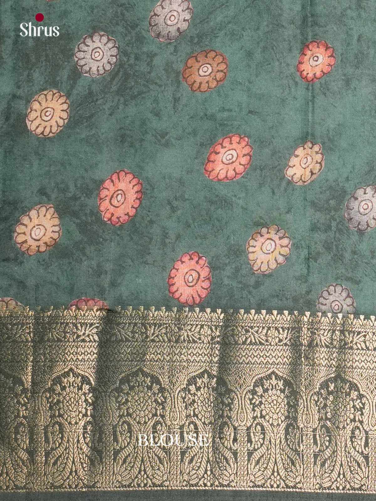 DAS22276 - Chennur-Print Saree - Shop on Shrus.com