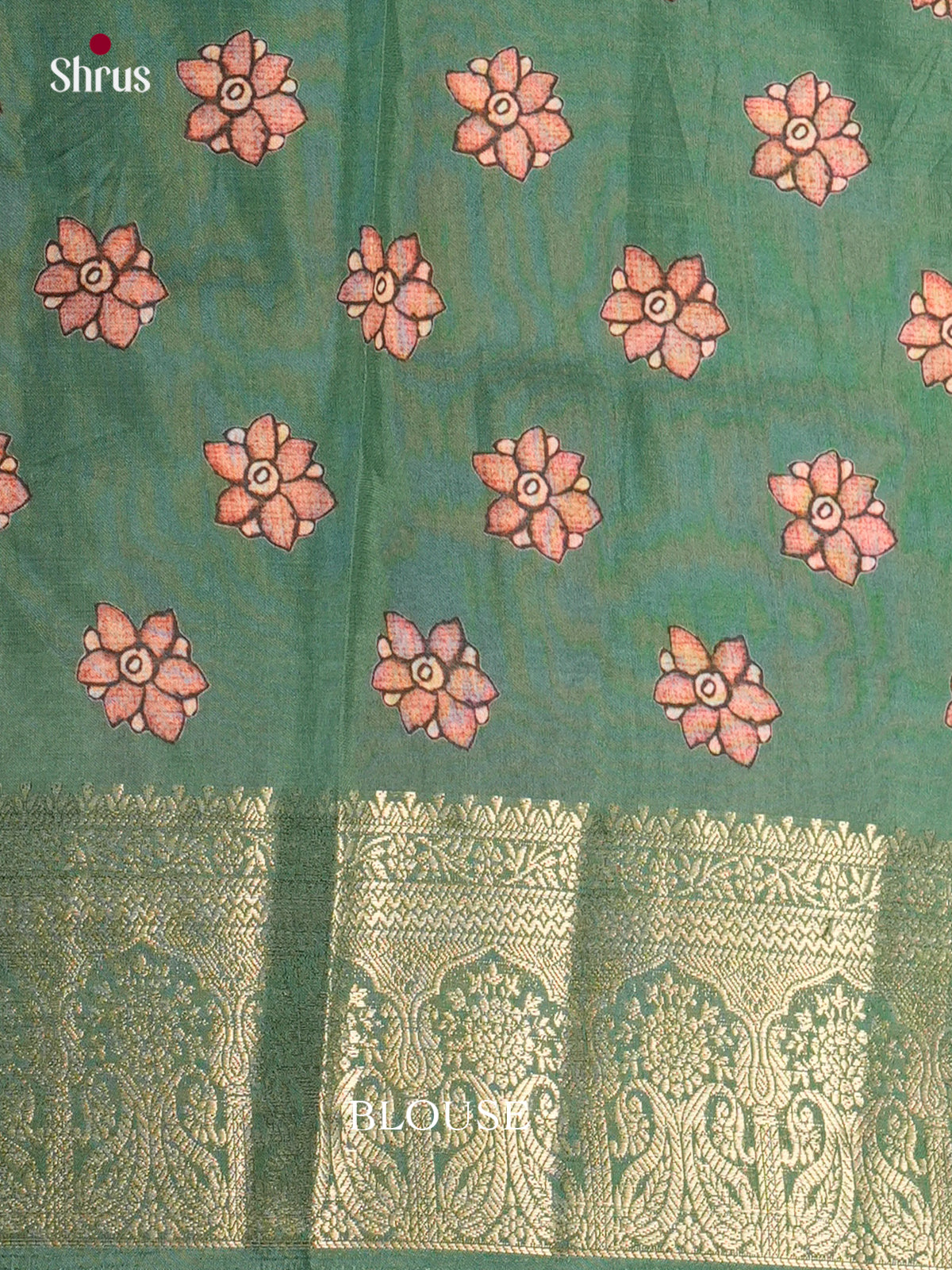 DAS22307 - Chennur-Print Saree - Shop on Shrus.com