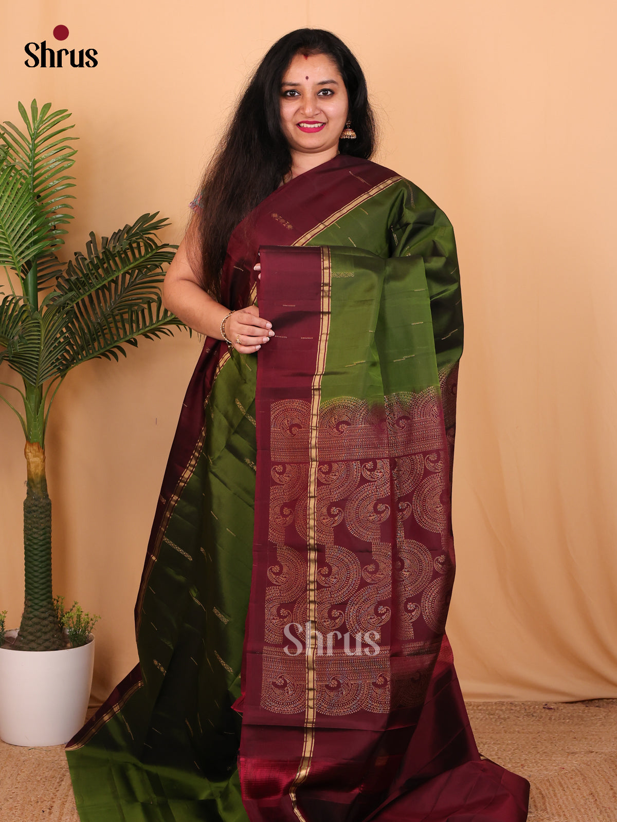DAS23004 - Softsilk-halfpure Saree - Shop on Shrus.com