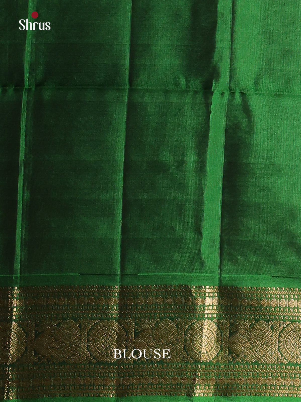 Leaf Green & Green- Softsilk-halfpure Saree - Shop on Shrus.com
