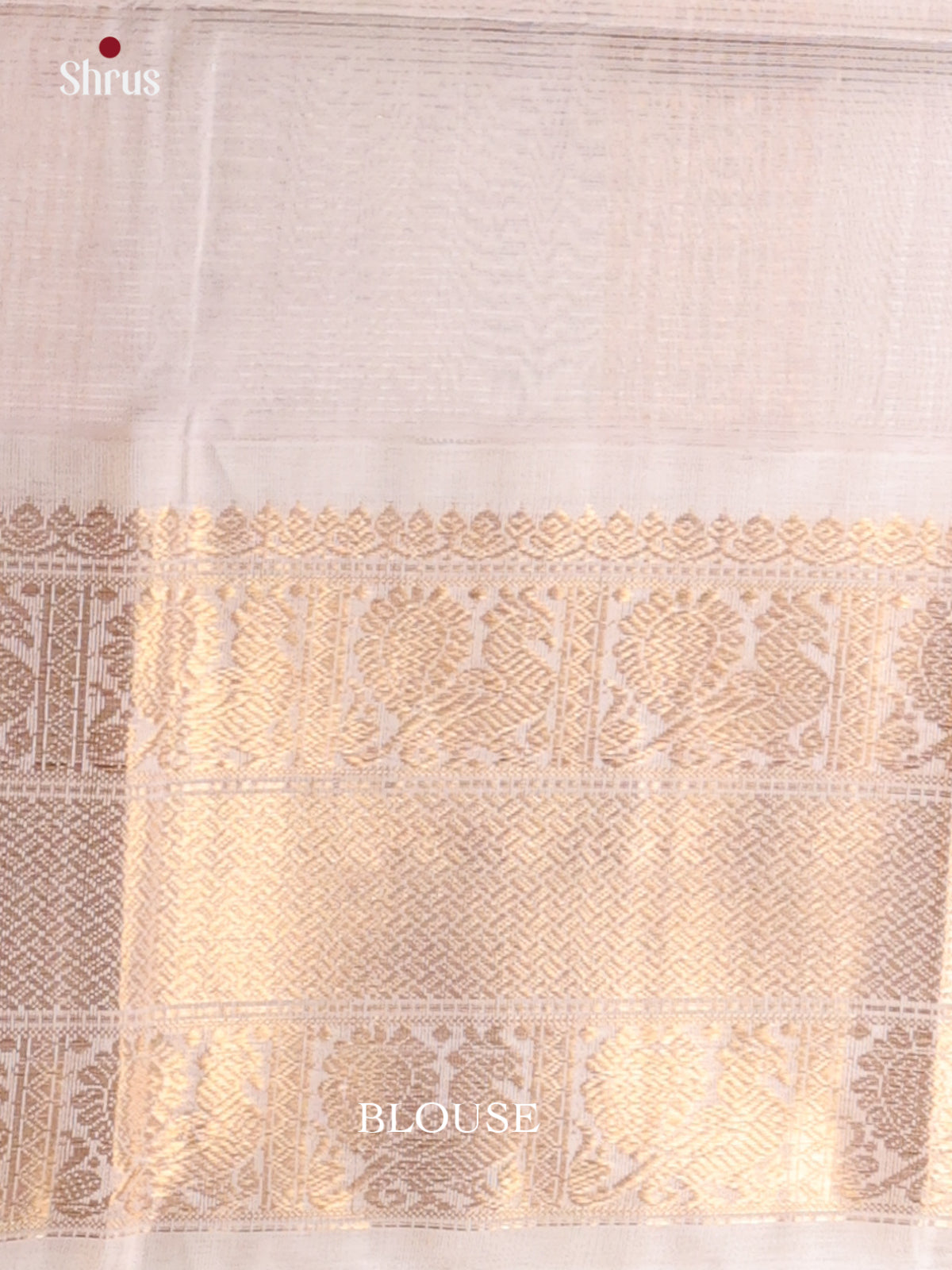 Red & Cream - Silk Cotton Saree - Shop on Shrus.com