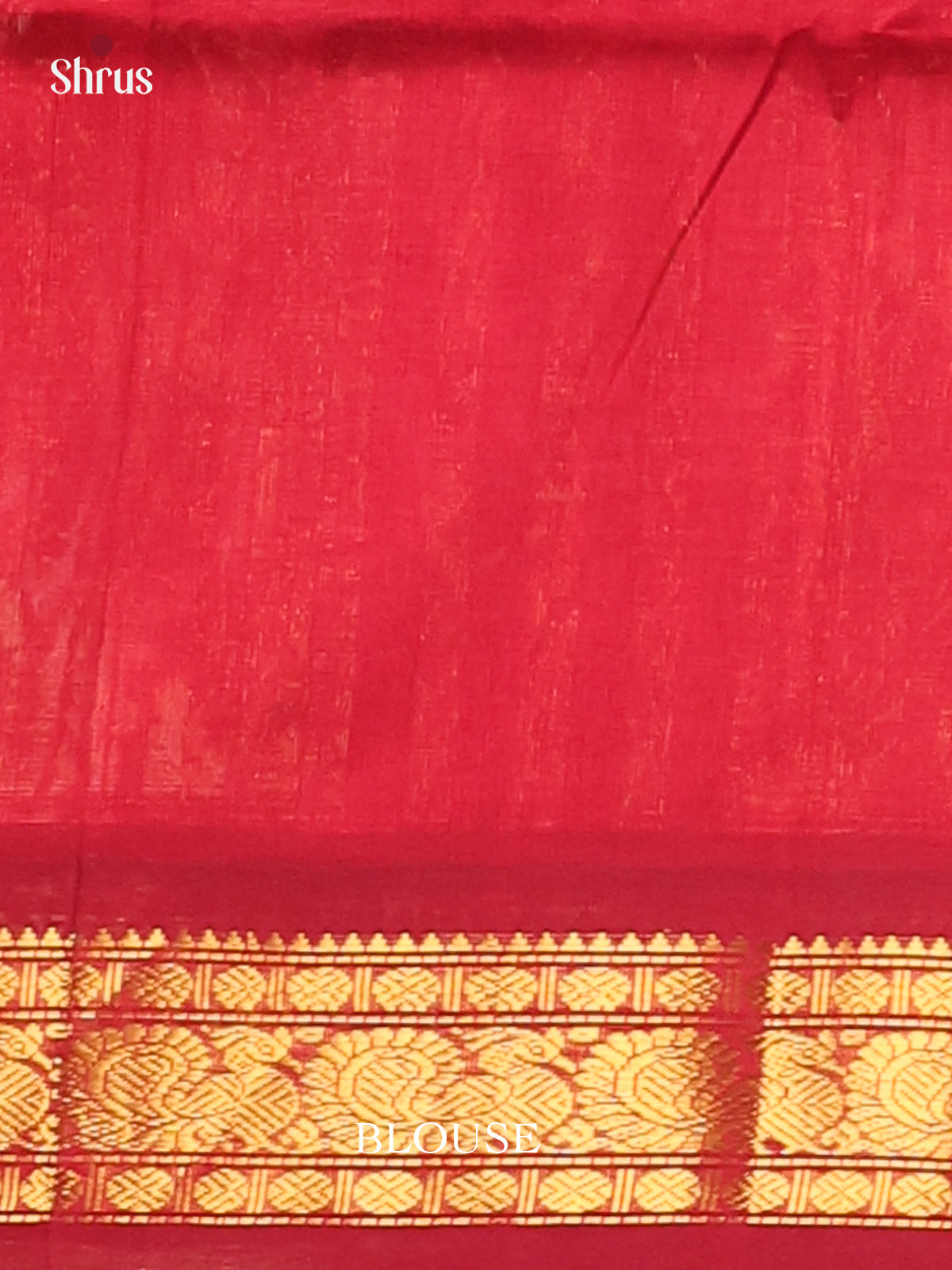Yellow & Maroon - Silk Cotton Saree - Shop on Shrus.com