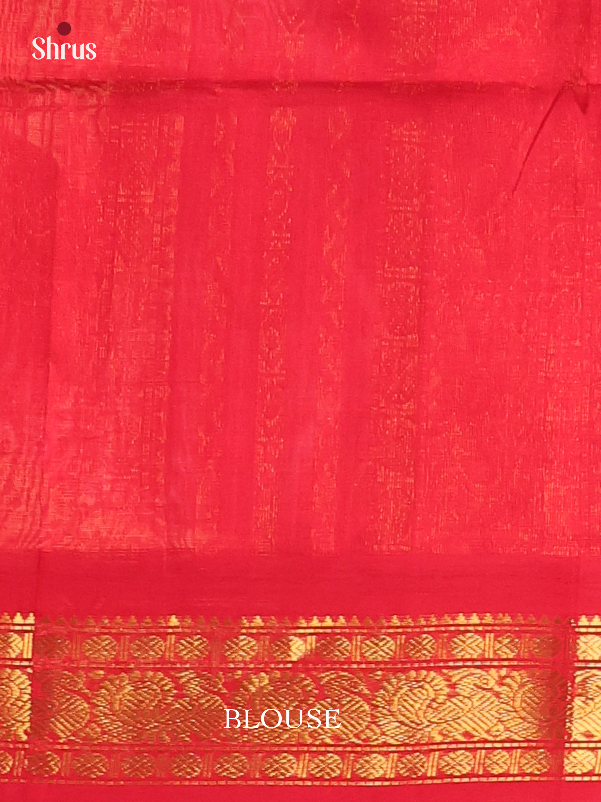 Teal & Red - Silk Cotton Saree - Shop on Shrus.com
