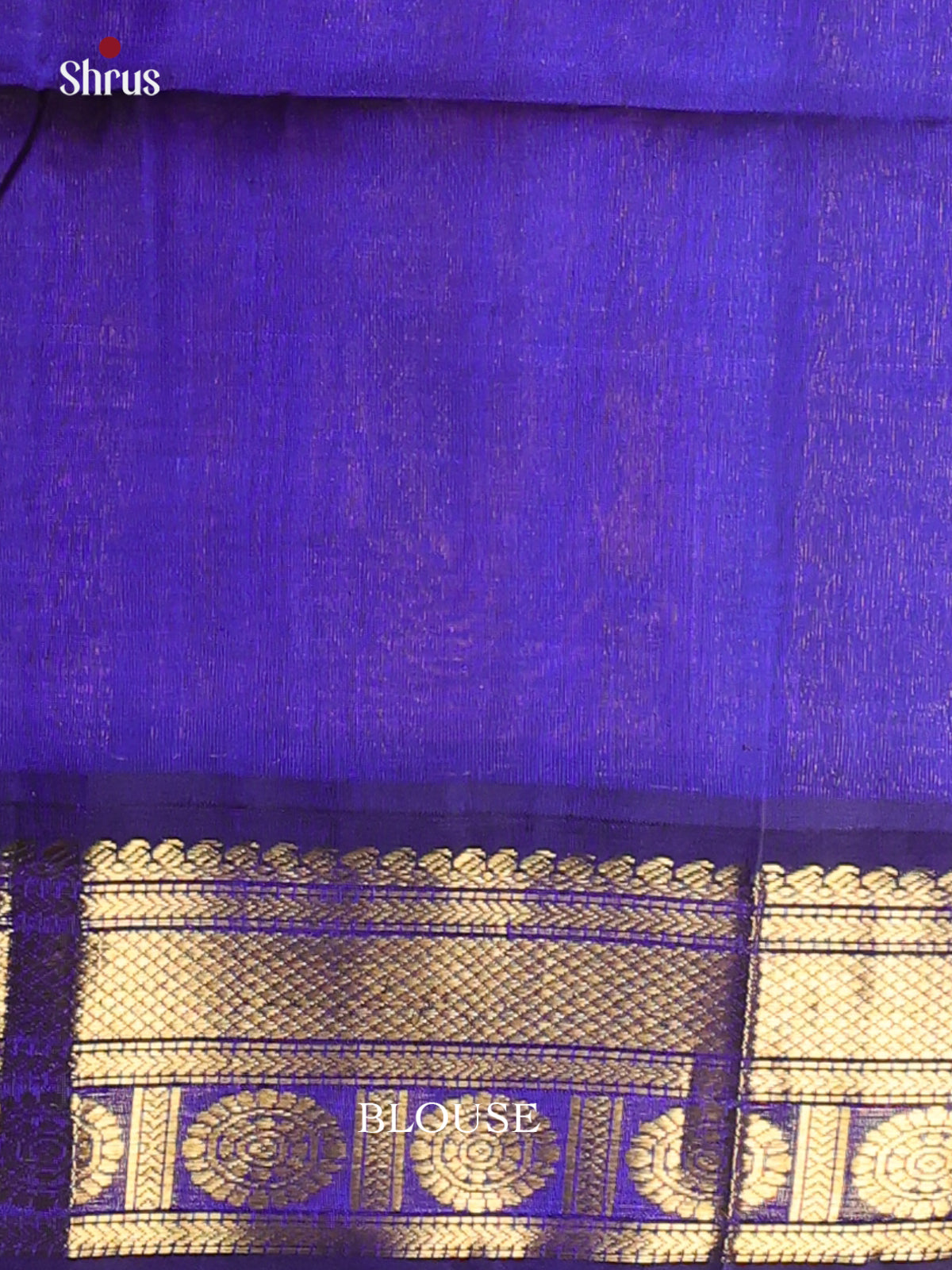 Peach & Blue - Silk Cotton Saree - Shop on Shrus.com