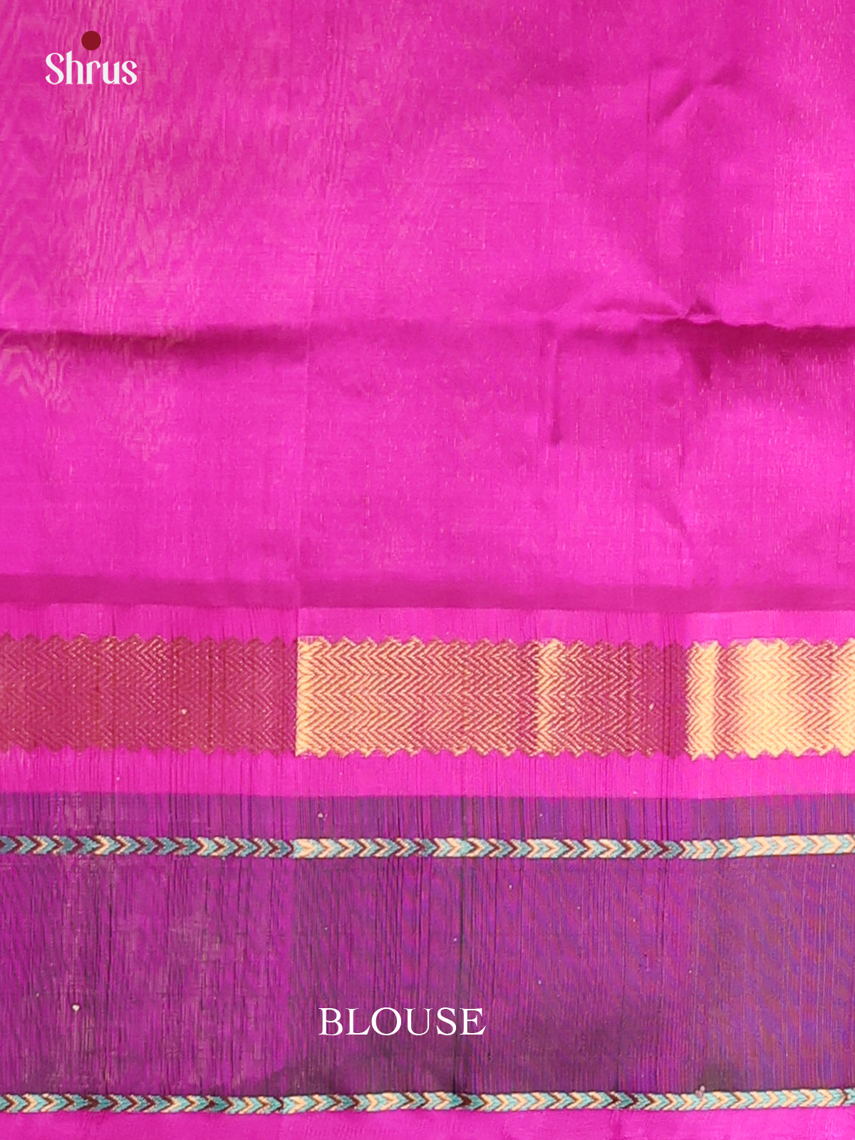 Sandal & Majenta - Silk Cotton Saree - Shop on Shrus.com
