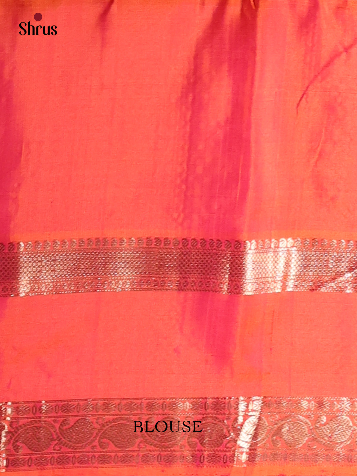 Violet & Orange - Soft Silk Saree - Shop on Shrus.com