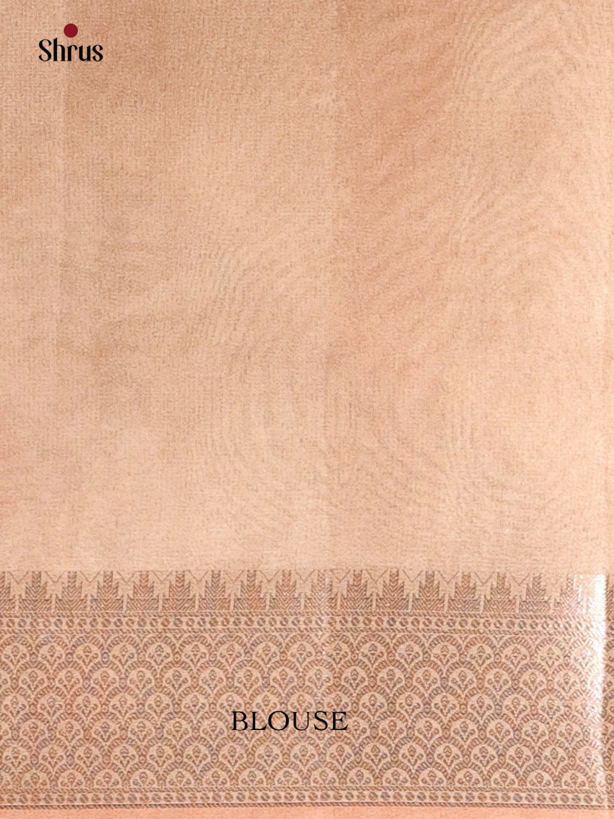 Peach - Semi Tissue Saree - Shop on Shrus.com