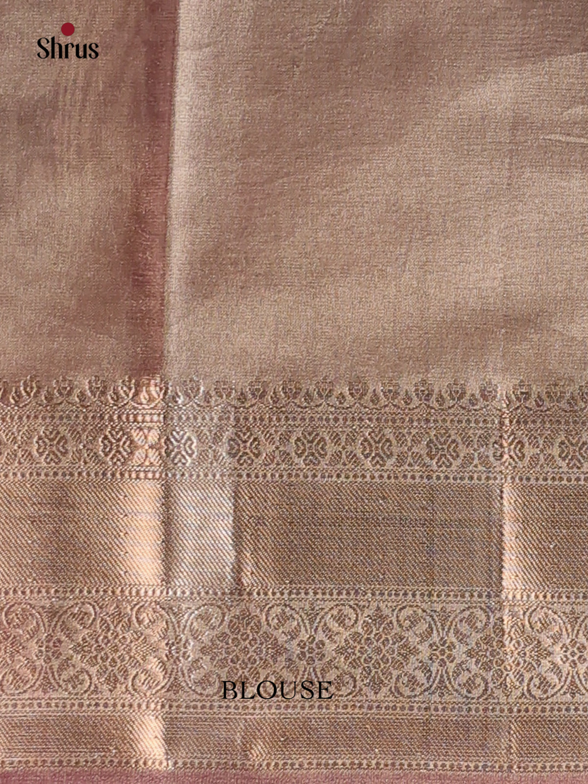 Brown - Semi Tissue Saree - Shop on Shrus.com