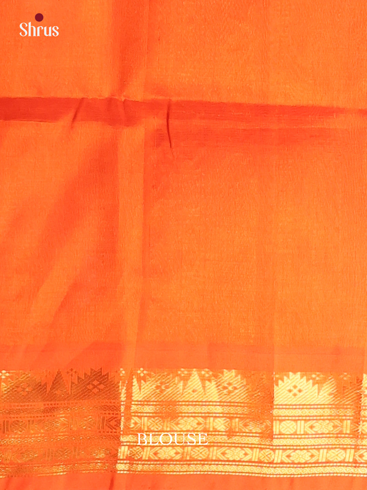 Sandal & Orange - Hindolam Saree - Shop on Shrus.com