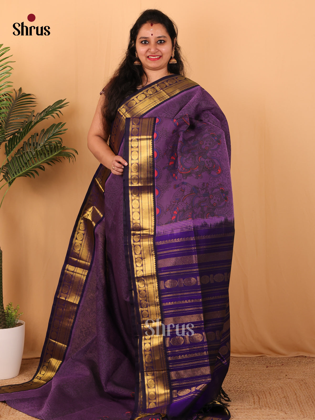 Violet- Hindolam Saree - Shop on Shrus.com